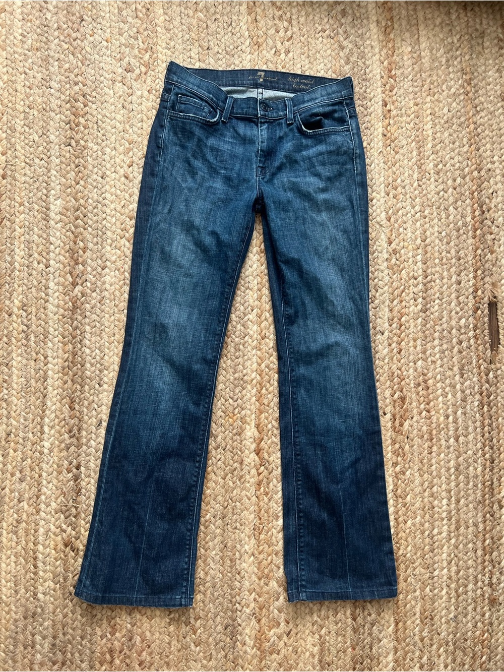 7 For All Mankind low rise flare jeans